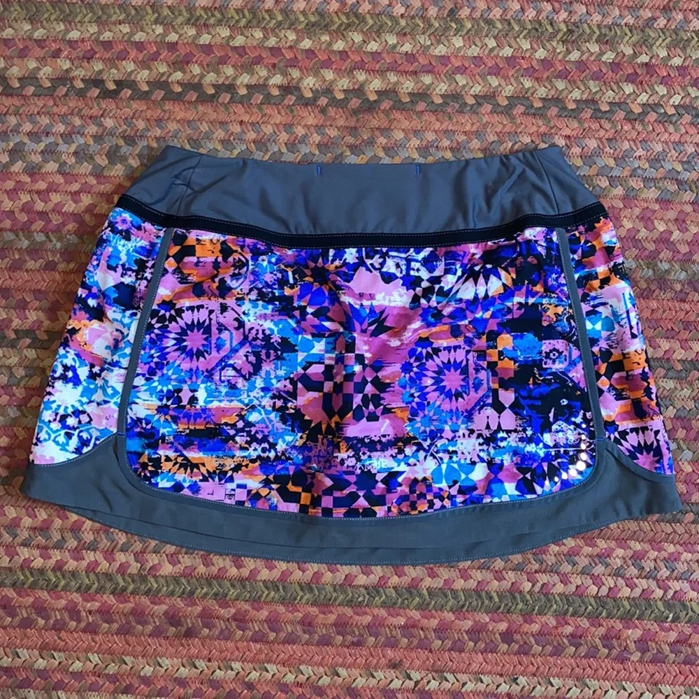 TITLE NINE GEOMETRIC PRINT ATHLETIC TENNIS GOLF SKORT_4